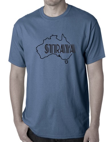 Funny T-Shirts Singlet STRAYA retro Oz new Aussie Printed size tee Australia day - Picture 20 of 32