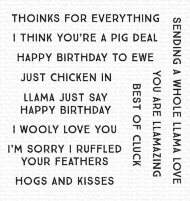 My Favorite Things Stempelset ''Punny Farm'' Clear Stamp