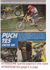 advertising Advertising -MOTORCYCLE TEST PUCH 125 CROSS UIS 1982 -VINTAGE ENDURO ERA