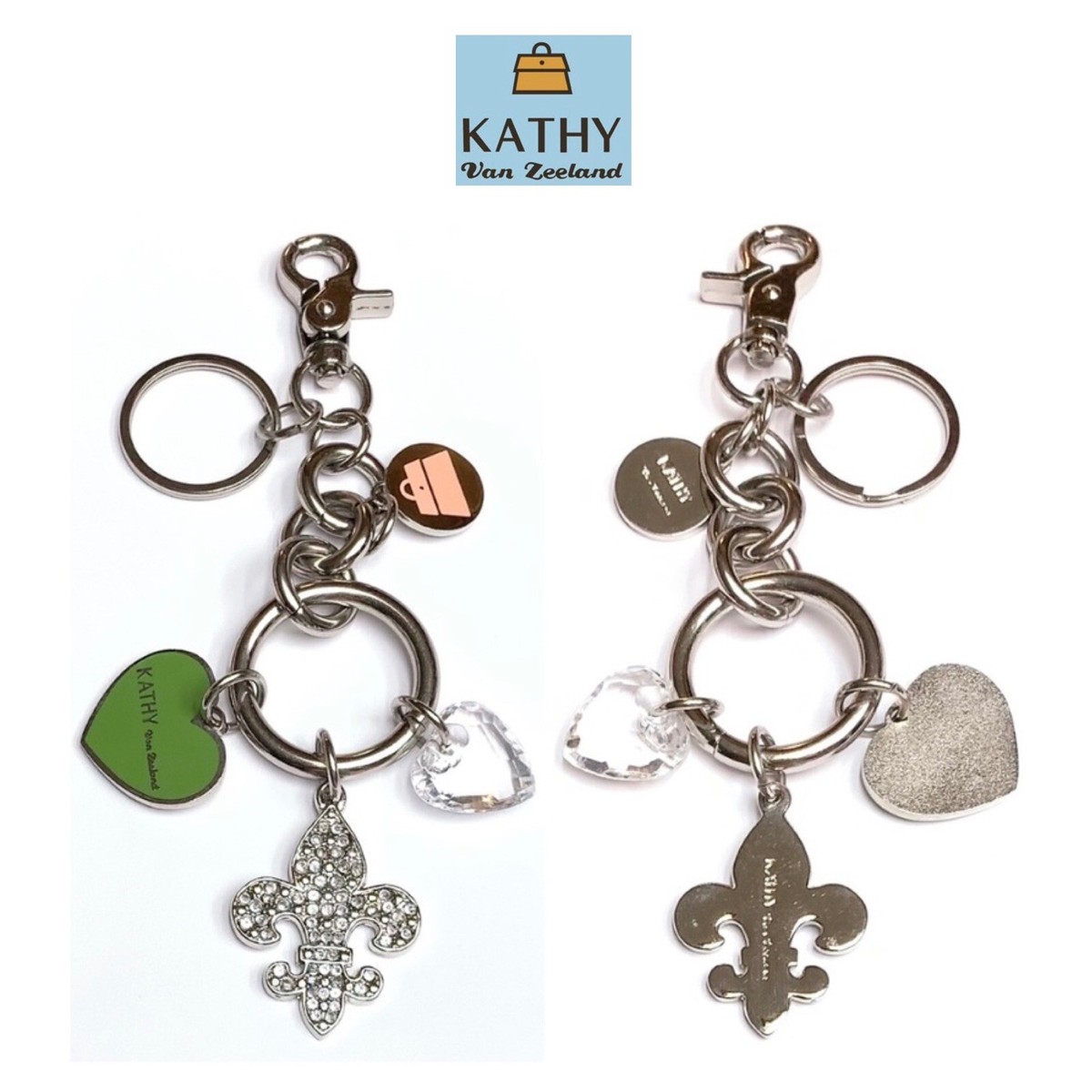 アクセサリー Exclusively for Kati NWOT KATHY Van Zeeland Silver Tone Metal With Glass Stone Bag