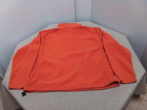 Old Navy Unisex Coat/Jacket Winter Fleece Top Zip Bottom Pull Close Orange Sz XL - Picture 3 of 12