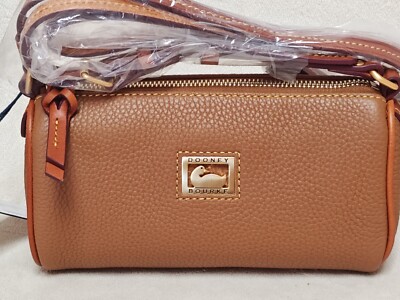 Dooney Bourke Dillen Small Leather Barrel Crossbody Purse Bag