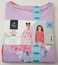 NWT Member's Mark Girls 2-Pack Long Sleeved Shirts