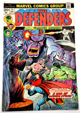 DEFENDERS #11 (1973) / FN- /   HAWKEYE LEAVES TEAM BRONZE AGE MARVEL COMICS