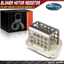 Blower Motor Resistor for Jeep Cherokee XJ 1997-2001 Wrangler TJ 1997-2006 4-Pin