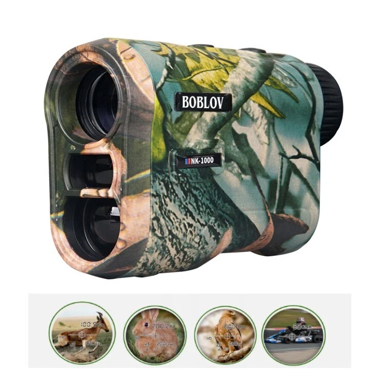 1000m 6.5X Laser Golf Range Finder Hunting Rangefinder Flag Lock Rechargable