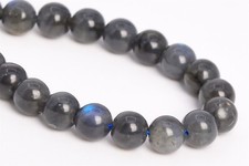 6MM Genuine Natural Cat Eye Deep Gray Labradorite Beads A Round Loose Beads