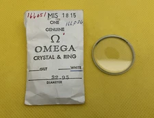 Omega Crystal MIS 1815 32.95mm. White Tension Ring. Engraved. NOS
