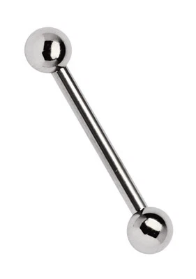 MODERN NATURE PIERCING-SCHMUCK Piercing Intimo In Titan Con Stab Barbell Di 2,0Mm Di Spessore Con Due Palline