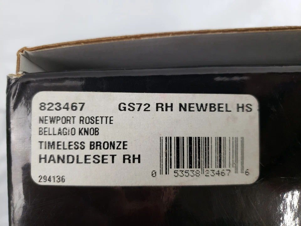 New GRANDEUR Newport Rosette BELLAGIO Knob Lever Timeless Bronze RH 823467 - Image 4 of 4