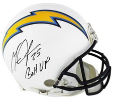 Melvin Gordon Signed Los Angeles Chargers Authentic Helmet - 