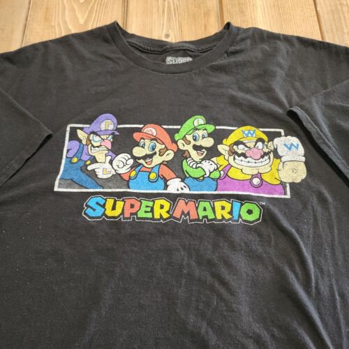 Nintendo Super Mario Graphic T-Shirt Men's Size XL Mario Luigi Wario Waluigi '20 - Afbeelding 1 van 13
