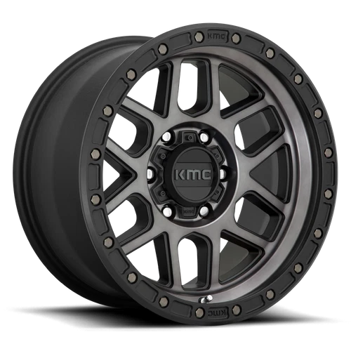 18 Inch Gray Black Wheels Rims Dodge RAM 2500 3500 8x6.5 Lug KMC Mesa KM544 18 - Image 3 of 4