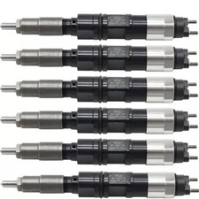 6x Fuel Injector Re524369 For Denso John Deere 6081t Tractor Diesel Engine