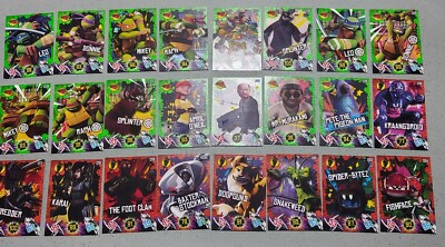 Teenage Mutant Ninja Turtles Panini Nickelodeon Cards Full Set