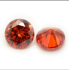 2 Cts Colore Rosso Taglio Rotondo VVS1 Diamante Pietra Preziosa Sciolta per C...
