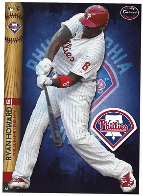 RYAN HOWARD FATHEAD TRADEABLES PHILADELPHIA PHILLIES REMOVABLE STICKER 2014 #42