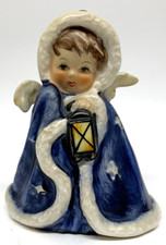 VTG 1958 W. Goebel W. Germany Rob 412 Blue Angel w/Lantern Figurine Org Sticker