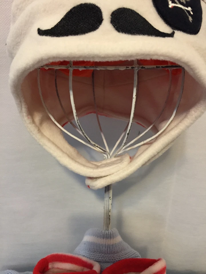 Nuevo/Etiquetas 6-18 Meses Saltar Frijoles Bebé Niño Vellón Sombrero/Mitones a Juego Foto 3 de 4