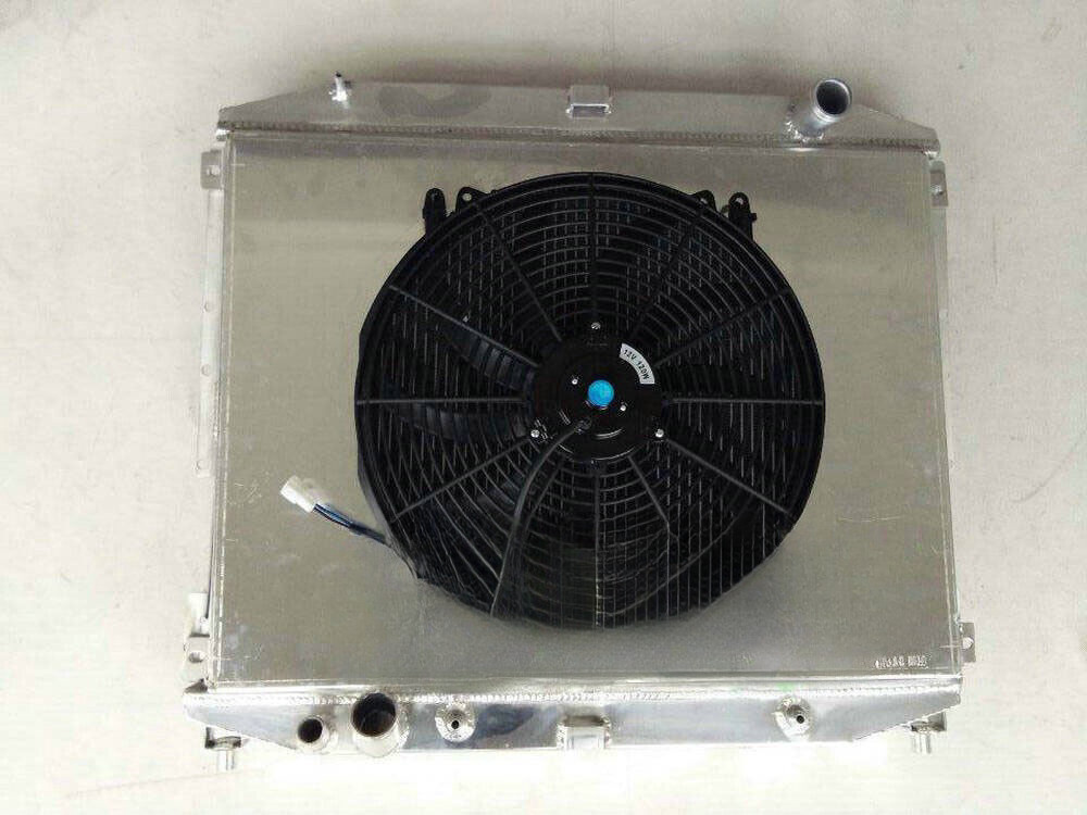Aluminum Radiator+Shroud+Fan for 2000-2002 Rolls-Royce Corniche V8 6.8L Turbo AT
