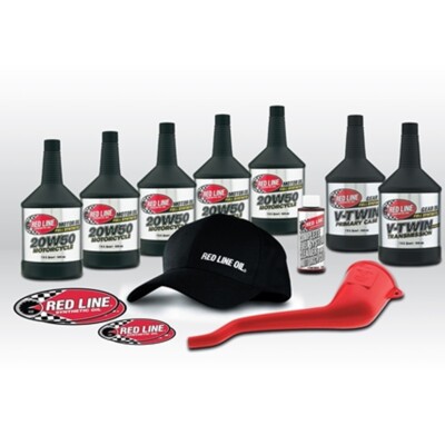 RED LINE OIL 20W50 POWER PACK KIT V-TWIN HARLEY DAVIDSON MOTORCYCLE 90226