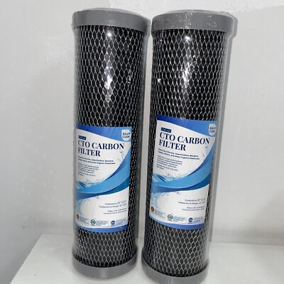 2.5'' x 10'' CTO Carbon Block Water Filters Whole House Cartridges (5 Micron) X2