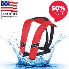 New Year Sale Life Jacket Vest Adult Fishing Boating PFD Automatic Inflatable
