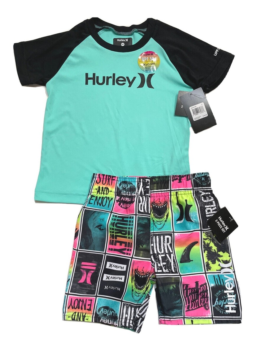 Hurley DRI-FIT Baby/Toddler Boy Rash Guard & Swim Trunks or