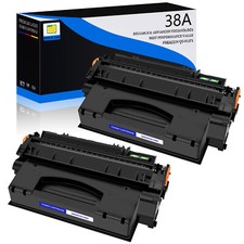 2PK High Yield Q1338A Black Toner for HP LaserJet 4200dtns 4200n 4200tn 4200