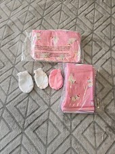 Garanimals Girls Pink Purple 0-3 Months Body Suits, Pants and Mittens 12pc. Set