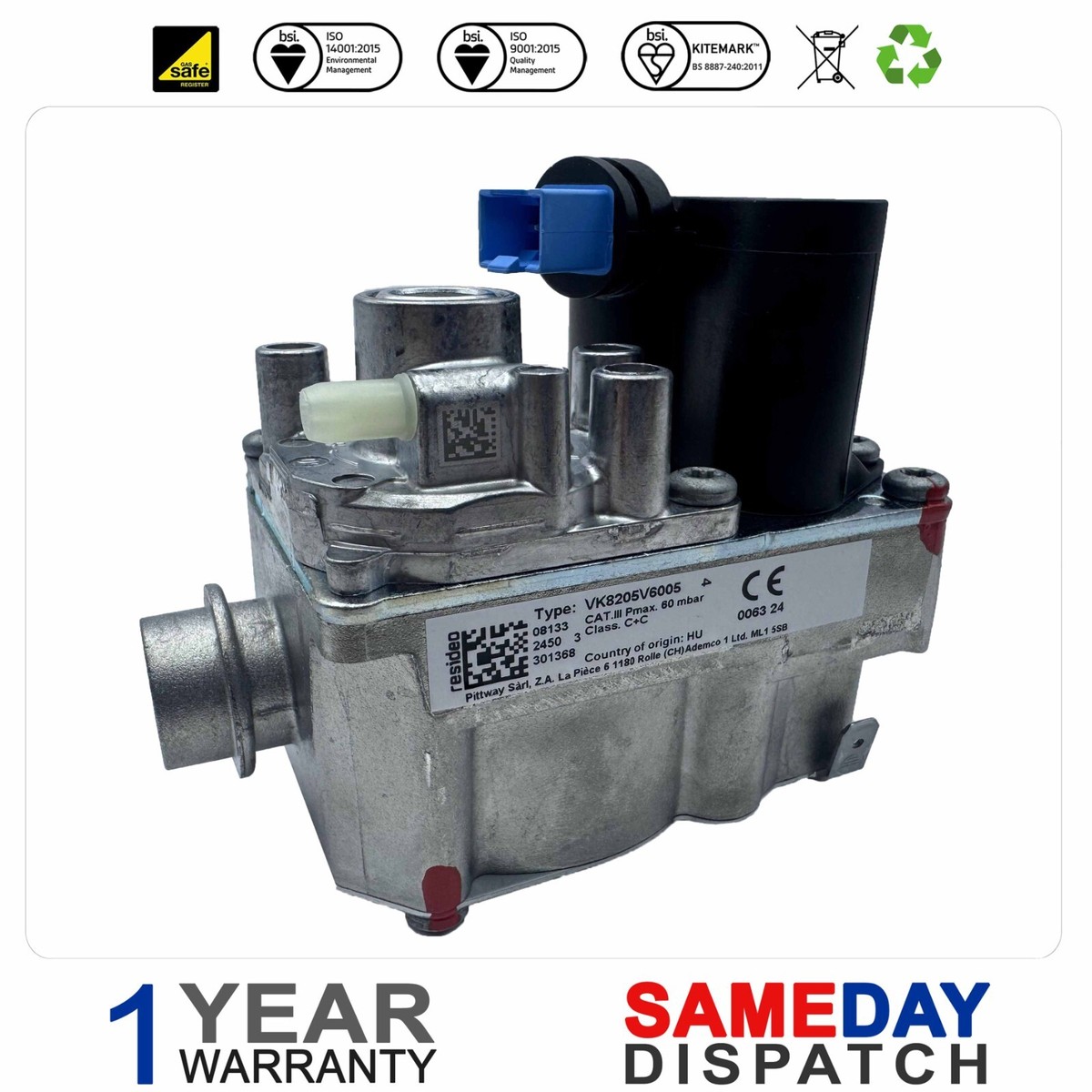 Gas Valve Ideal Logic Combi Esp1 Ideal Combi ESP1 24/30/35