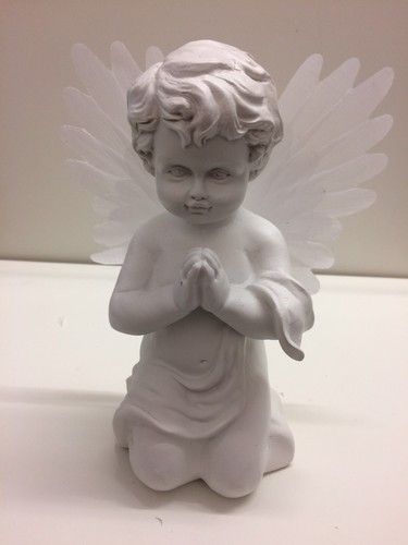 GardenKraft Memorial Solar LED Angel Light Bright White LED - Fibre Optic Wings - Picture 5 of 6