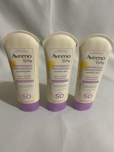 aveeno baby continuous protection zinc oxide