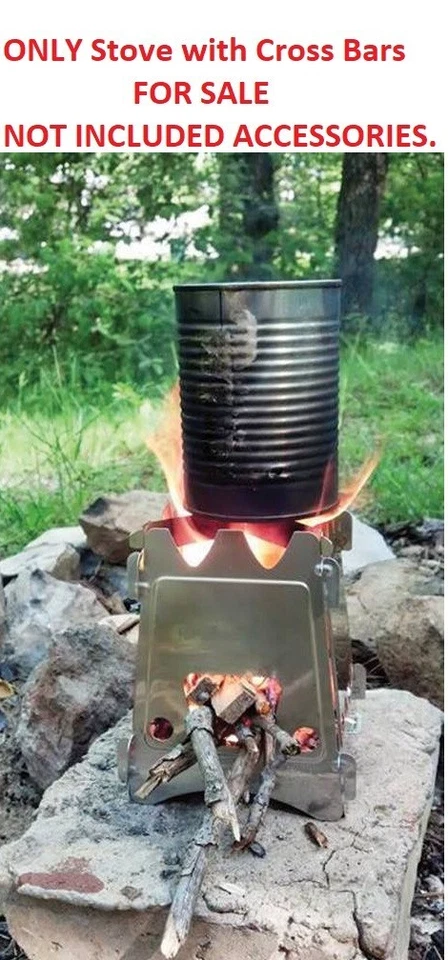 Estufa original EmberLit con barras transversales sin bamboleo combustible no necesita HECHA EN EE. UU. Foto 2 de 4