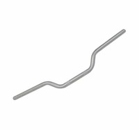 Passt FüR Royal Enfield Himalayan Lenker Stahl Silber Finish Ecs