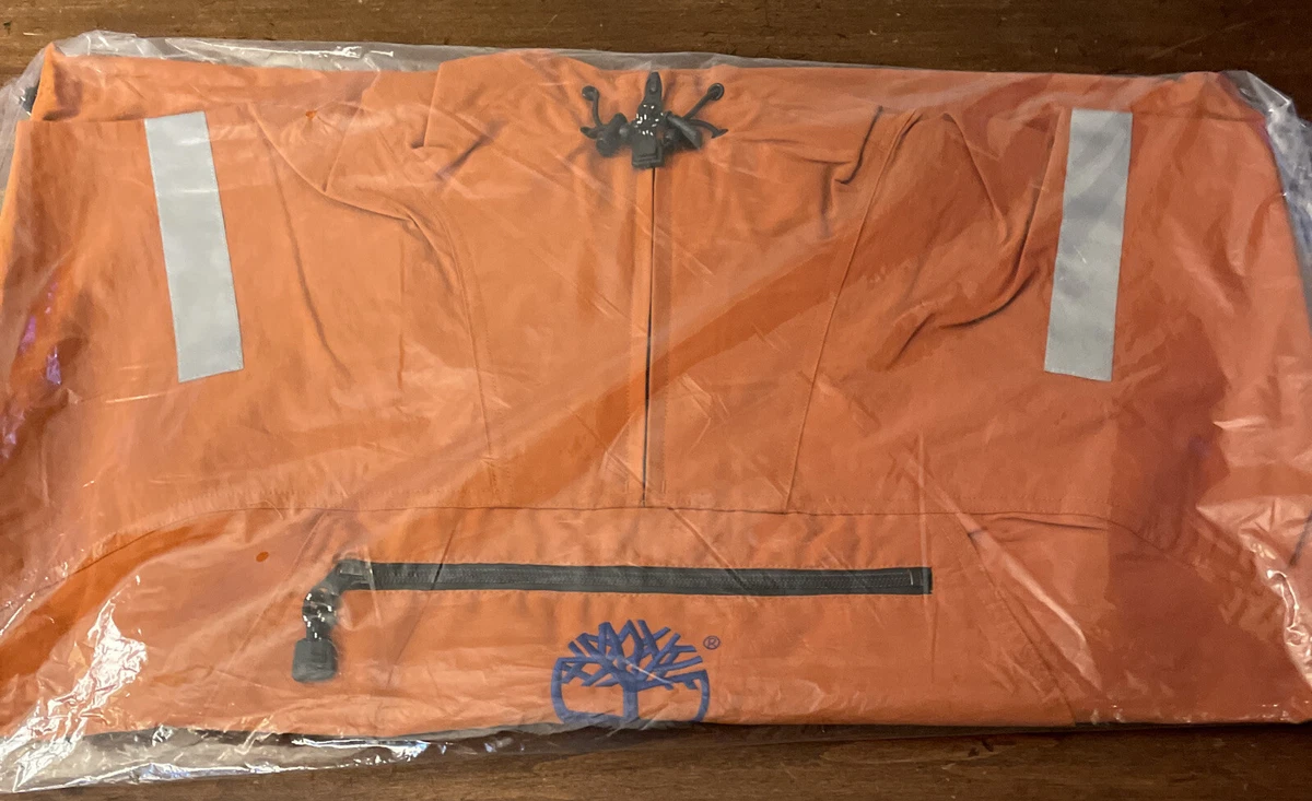 SUPREME/ TIMBERLAND REFLECTIVE TAPING ANORAK RUST SZ MED SS21 WEEK 12 (IN HAND)