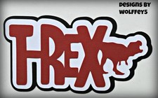 CRAFTECAFE DINOSAUR TITLE paper piecing premade scrapbook page die cut WOLFFEY5