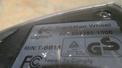 Mouse de rueda Logitech TrackMan USB óptico trackball mouse T-BB18 - Imagen 6 de 7