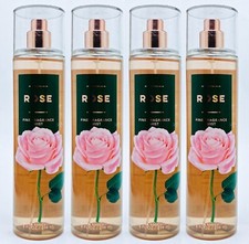4 Bath  Body Works ROSE Fine Fragrance Mist Body Spray 8 oz
