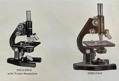 1935 Bausch & Lomb Microscope Paper Ad Spencer Science Catalog Illustrated  Page