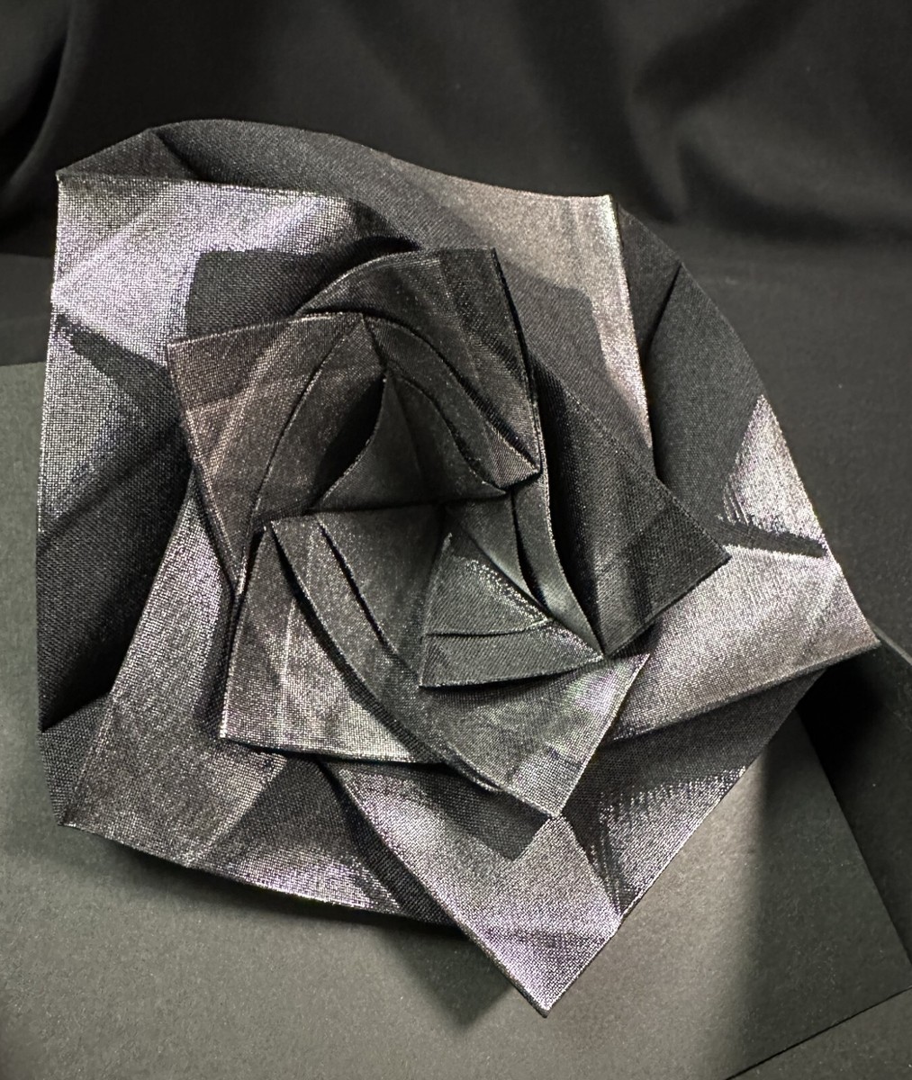 Issey Miyake Flower Brooch Pin New In Box Never Worn Fabric Flower