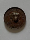 ANTIQUE RARE BRONZE WELSH TERRIER CLUB DOG SHOW MEDAL  1891 NAMED DOG CRUFTS