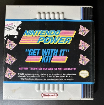   NEW Nintendo Power Get With It Kit Sealed Rare 1989 Vintage TMNT Cgc Mario 2