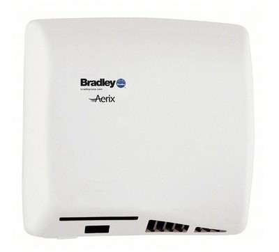 BRADLEY AERIX WHITE 2902-287300 HAND DRYER MULTI VOLT 110-240 WALL AUTO 2902