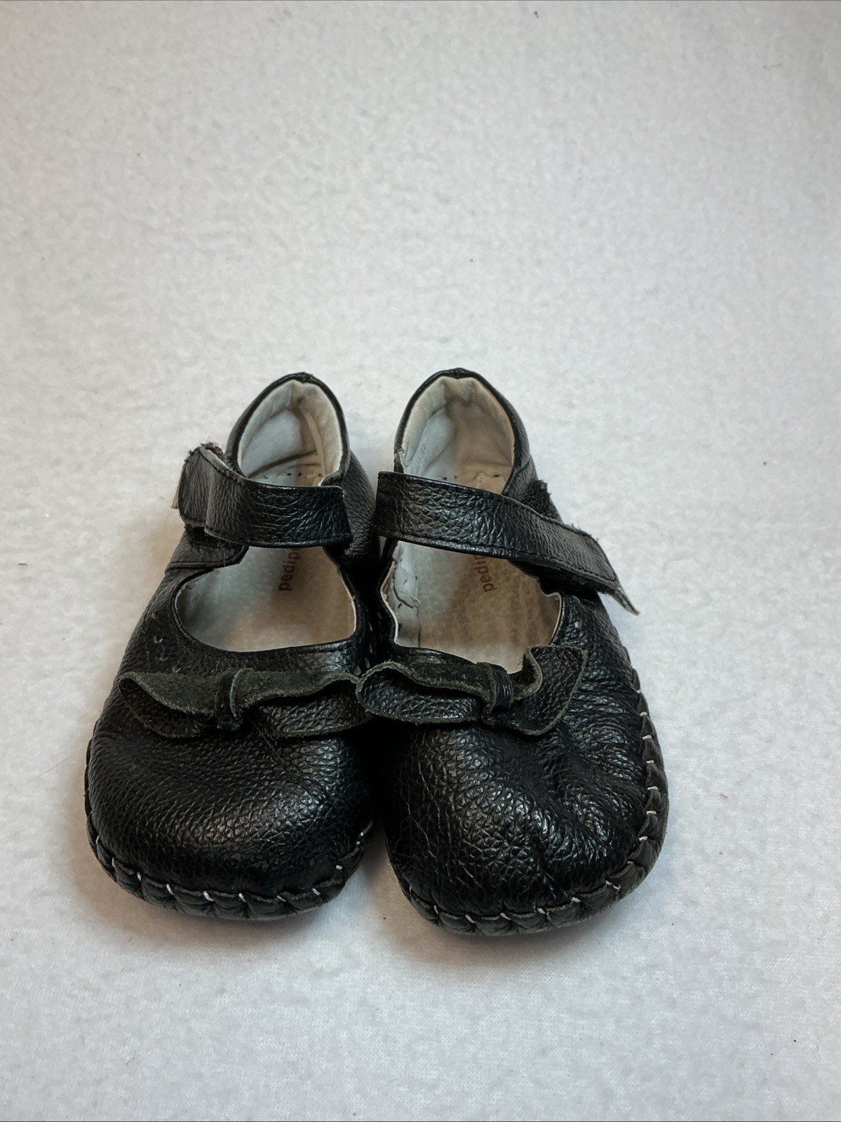 12-18 M With Bows Black Pediped Mary Janes 0471