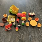 Vintage Fisher Price Little People Lot Vehicles Figures Furniture 1980s 1990s