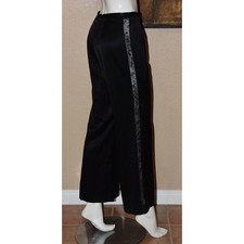 Oscar De LA Renta Tuxedo Cocktail Evening Party Lace Detail Dress Pants Size 6P
