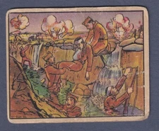 FLOODS WASH OUT FIGHTING IN SPAIN 1938 GUM INC. HORRORS OF WAR #91 FAIR