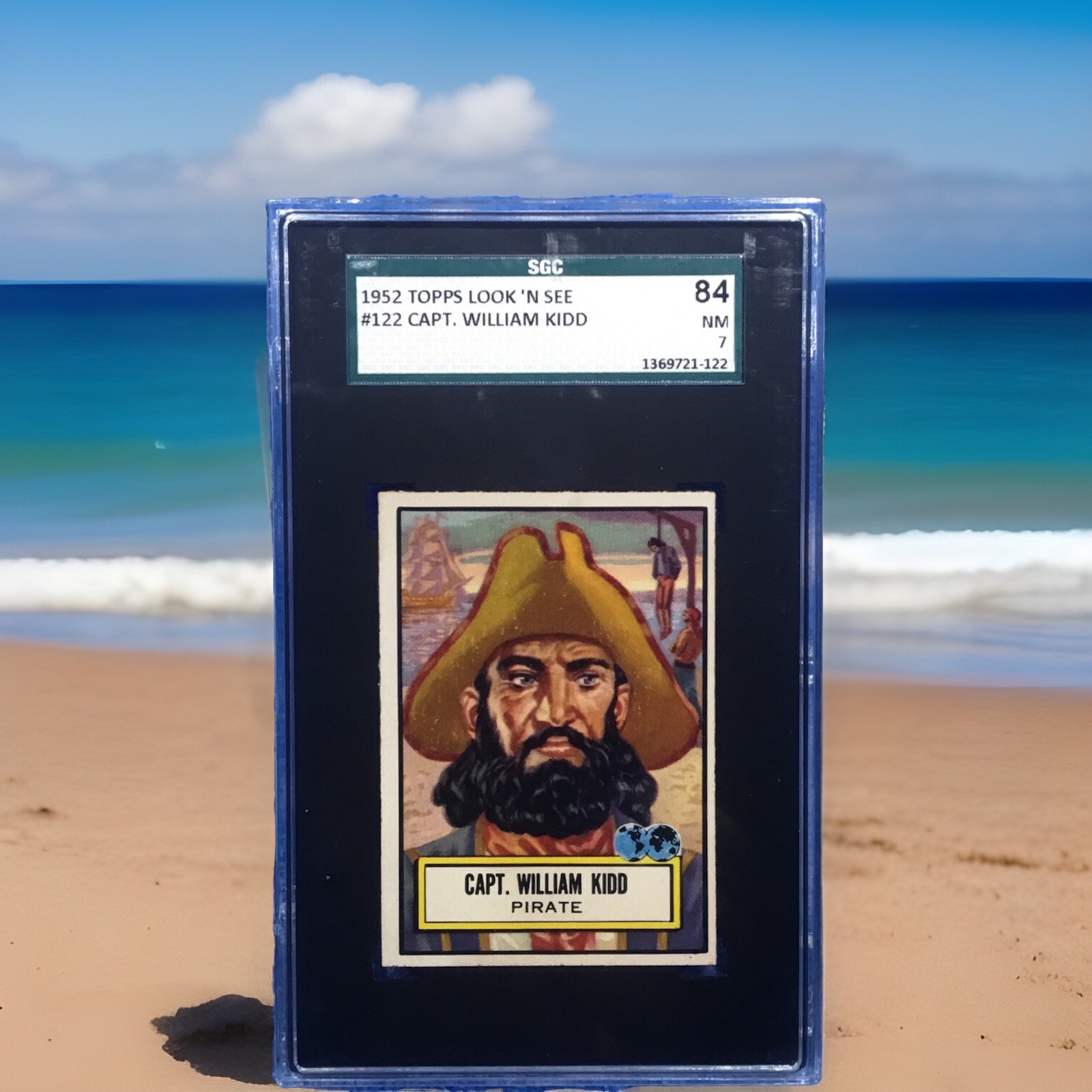 1952 Topps Look ‘ N See #122 Capt. William Kidd sgc 7