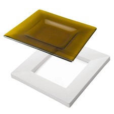 9.5"SQ. Deep 0.7" Bullseye Drop Out Mold Glass Fusing